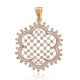 Beautifully Crafted Diamond Pendant Set with Matching Earrings in 18k gold with Certified Diamonds - PD1380P